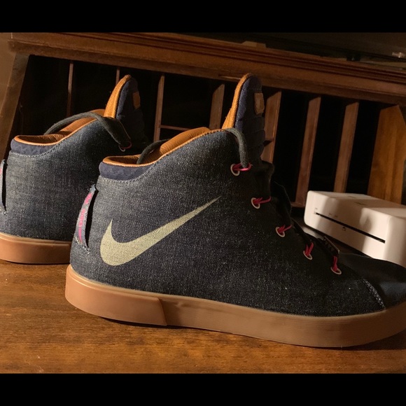 lebron james denim shoes